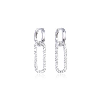 Link earrings - White