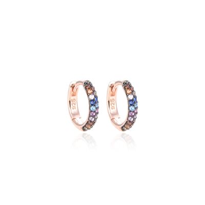 Multico hoop earrings - Pink