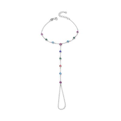 Pulsera mano multicolor - Blanco