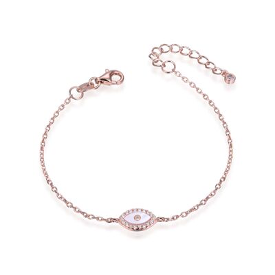 Mother-of-pearl eye bracelet - Pink