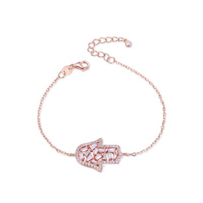 Bracelet main - Rose