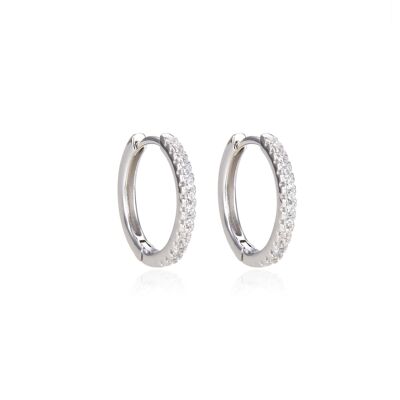 Basic hoop earring 16mm - White