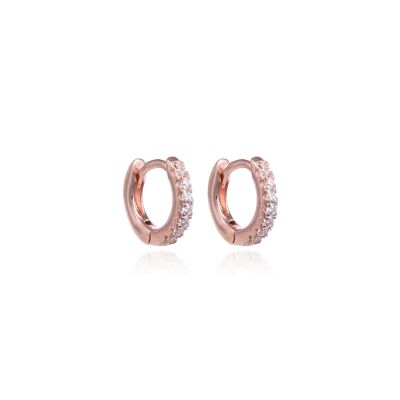 Basic hoop earring 10mm - Pink