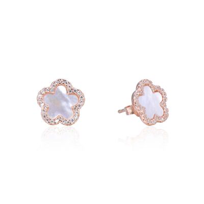 Mother-of-pearl earrings - Pink