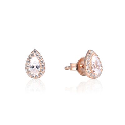 Pear chip earrings S - Pink