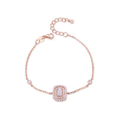 Rectangular bracelet - Pink