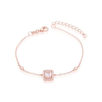 Bracelet rectangle illusion - Rose