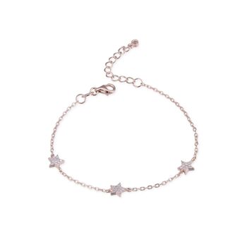 Bracelet étoiles - Rose