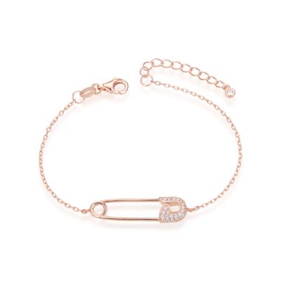 Bracelet épingle - Rose