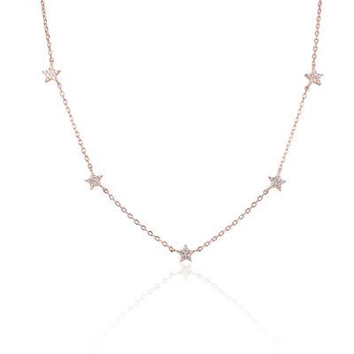 Star necklace - Pink