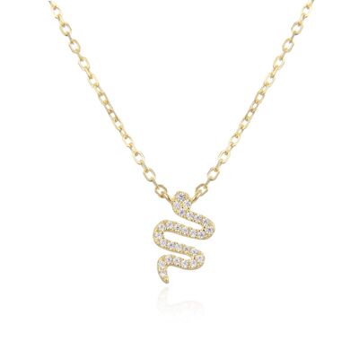 Snake necklace - Yellow