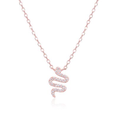Snake necklace - Pink