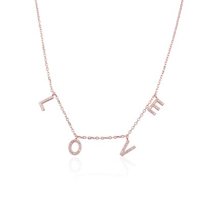 LOVE Necklace - Pink - Mod1