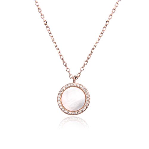 Collier nacre S - Rose