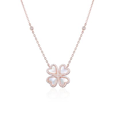 Mother-of-pearl necklace - Pink