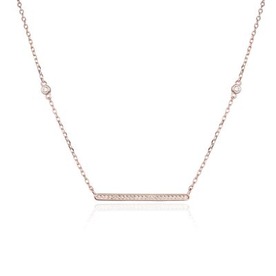 Bar necklace - Pink