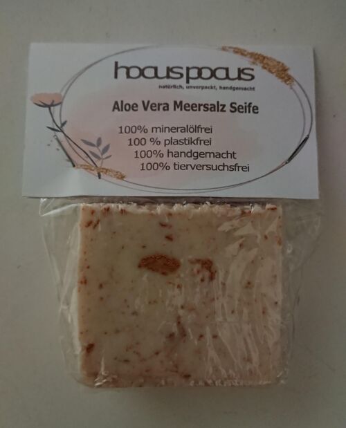 Aloe Vera Meersalz Seife - almond and elder