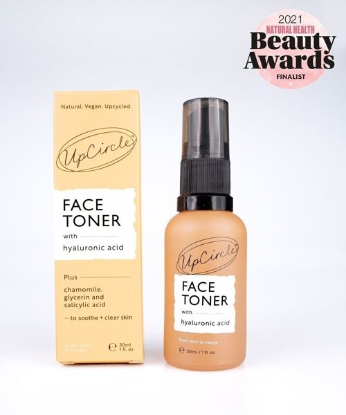 Vegan, Eco Friendly Face Toner with Hyaluronic Acid - Travel + Try Me Size