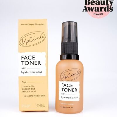 Vegan, Eco Friendly Face Toner with Hyaluronic Acid - Travel + Try Me Size