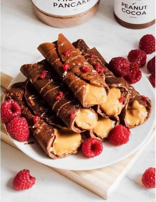 Mix for protein pancakes with oats - 400g - Chocolate flavor