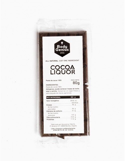 Pure cocoa in tablet - 80g - Only 100% cocoa