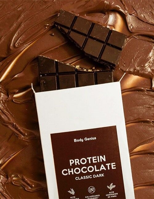 Protein chocolate without sugar - 150 g - Black flavor