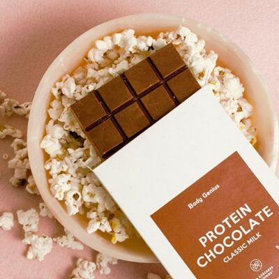 Chocolat protéiné sans sucre - 150 g - Arôme Au Lait