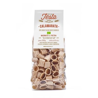 Wholemeal calamarata Bio Saragolla