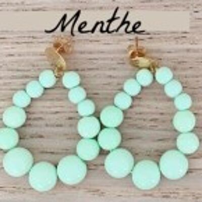 Boucles d'Oreilles Vinta Menthe