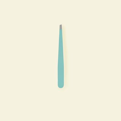 Tweezers Slanted jaws (SKU: 3BTS/NEW-JCHBA2/aqua)