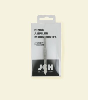 Pince à épiler Mors droits- ACIER BROSSÉ (SKU: 318CT/2-JCHBA2) 2