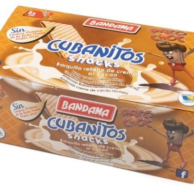 Packet of Cubanitos Cacao Flavour Snack - Bandama 8x28g
