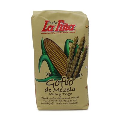 Gofio de mezcla: trigo y millo - Gofio La Piña 500g