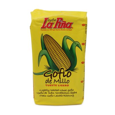 Gofio de millo (maíz), tueste suave - Gofio La Piña 500g