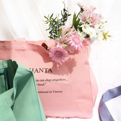 Organic Canvas Tote Pink
