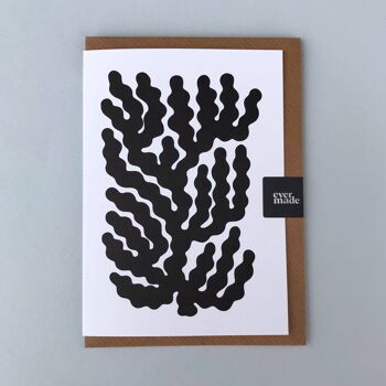 Carte de voeux corail #009 noir 3