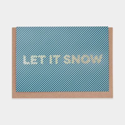 Let it Snow Christmas Card-temporada de vacaciones