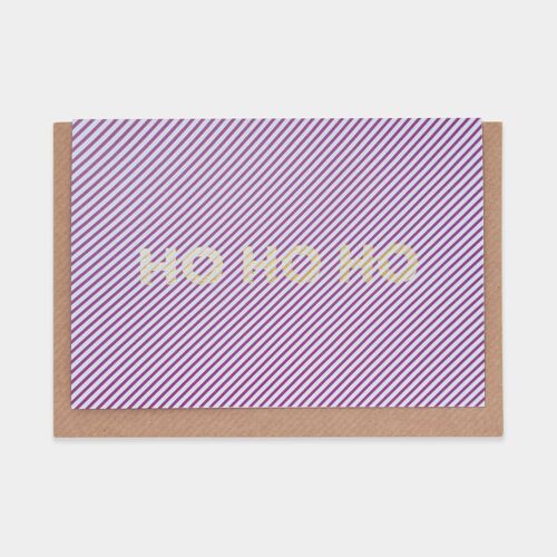 Ho Ho Ho Christmas Card-holiday season