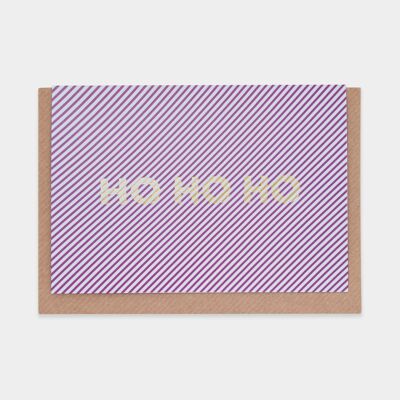 Ho Ho Ho Weihnachtskarte-Ferienzeit