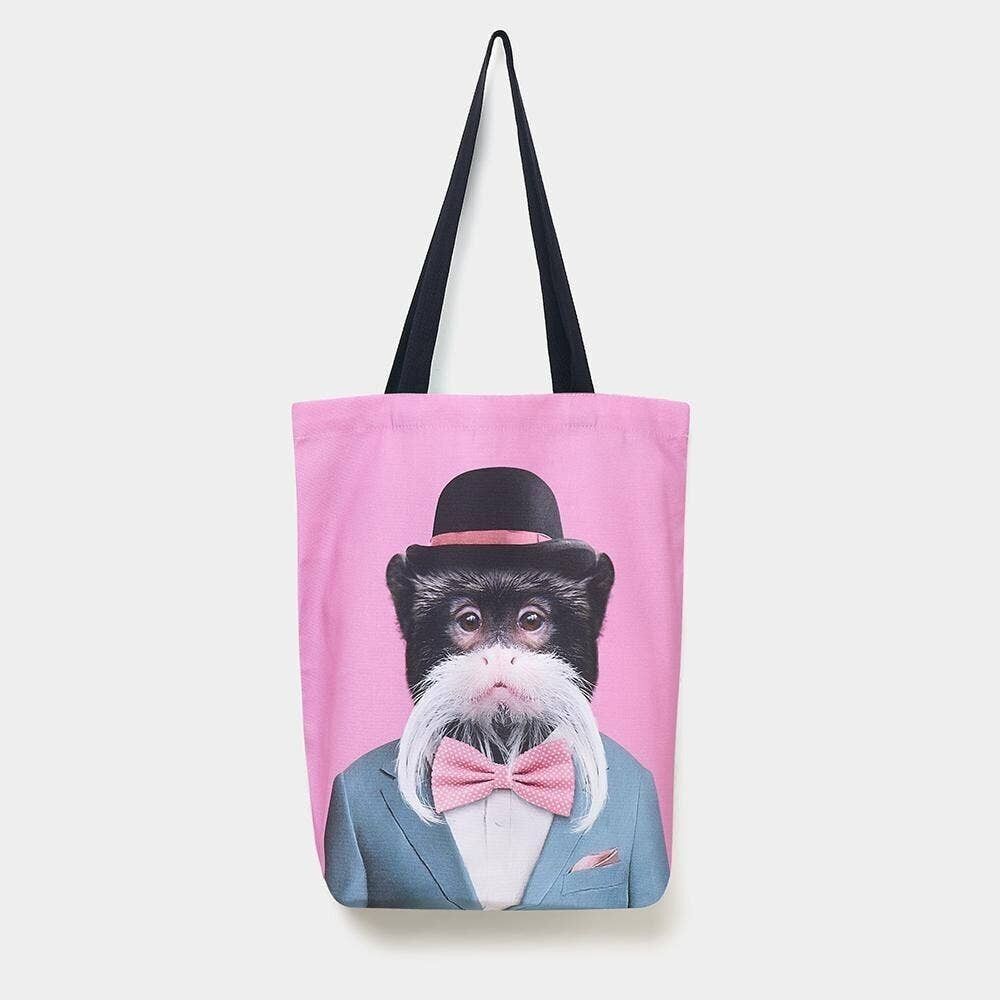 Tamarin imperatore - Borsa tote con ritratto dello zoo