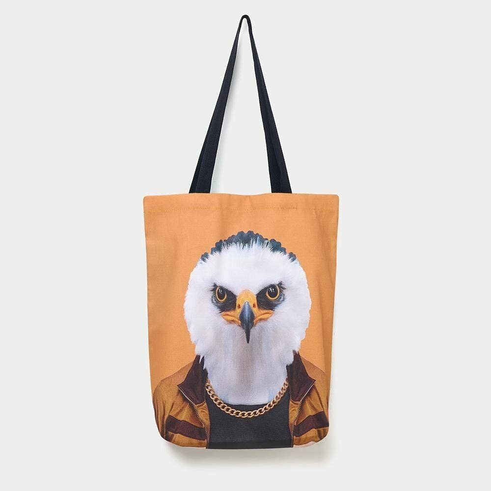 Eagle - Borsa tote con ritratto dello zoo