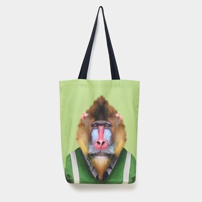 Mandrill - Einkaufstasche mit Zoo-Porträt
