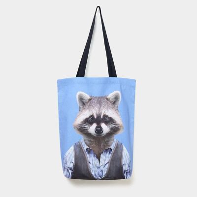 Raccoon - Zoo Portrait Tote Bag
