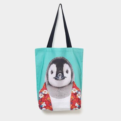 Pingüino - Retrato del zoológico Bolsa de tela