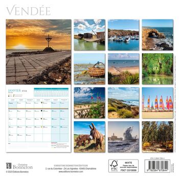 Calendrier 2024 Vendée (los) 2