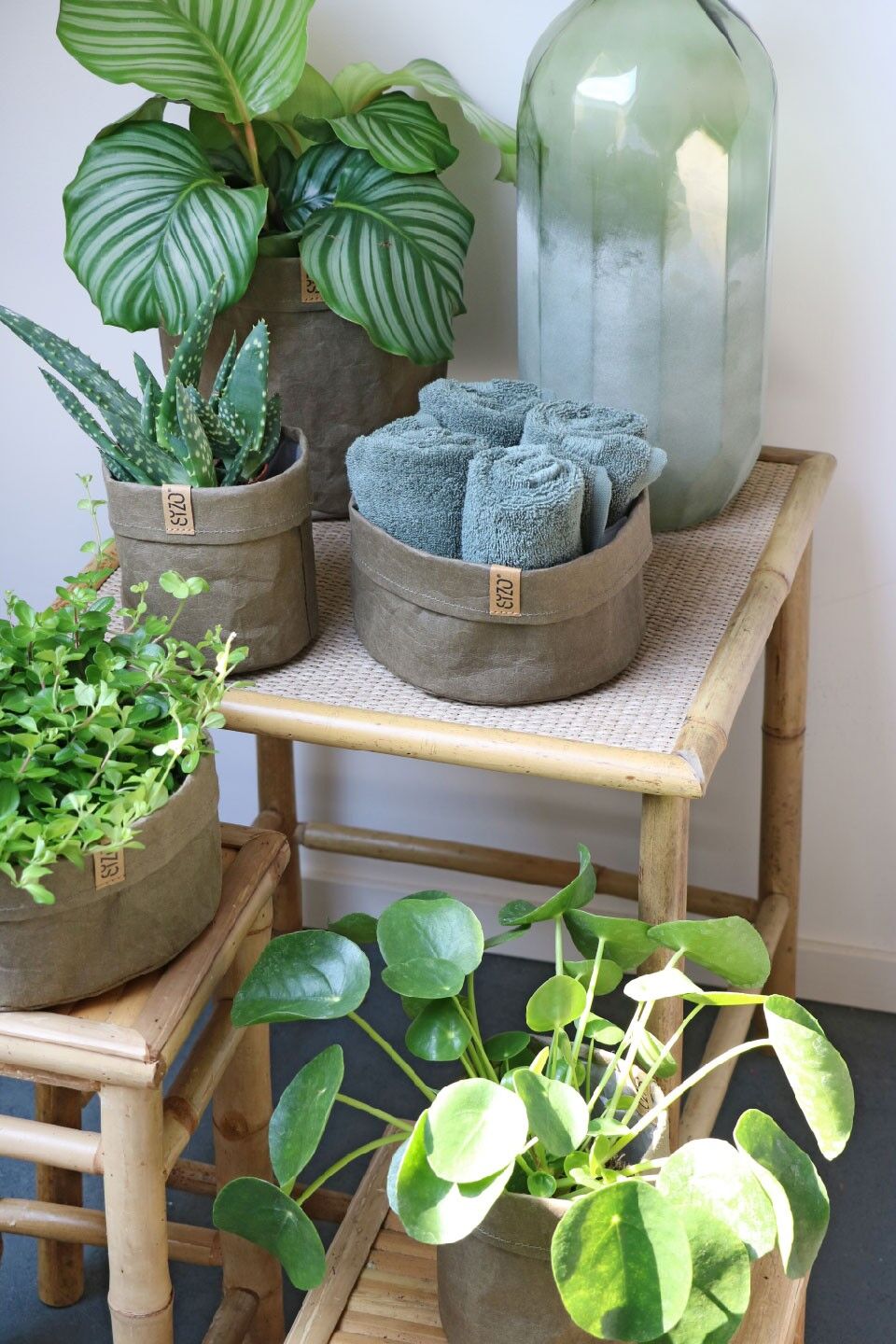 SIZO Sacco di Carta Lavabile Fango con fodera biodegradabile impermeabile Ø20/H10 cm