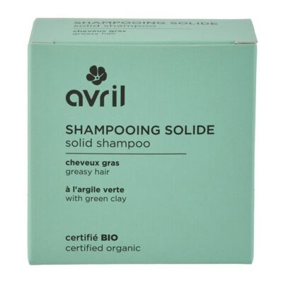 Shampooing solide Cheveux gras 85g - Certifié bio