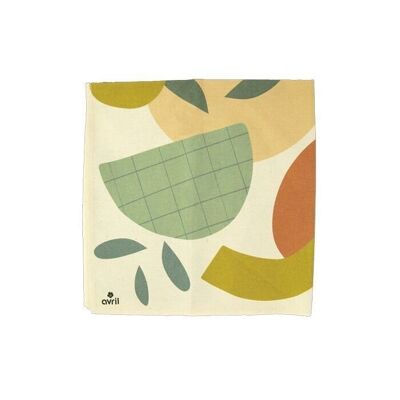 Furoshiki Edizione limitata 10 anni 52 x 52 cm Cotone biologico Prodotto in Francia