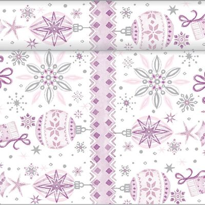 Table runner Jolina in plum made of Linclass® Airlaid 40cm x 4.80m, 1 piece
