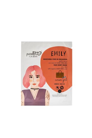 puroBIO EMILY masque tissu pour peaux sèches Career Girl - 14 1